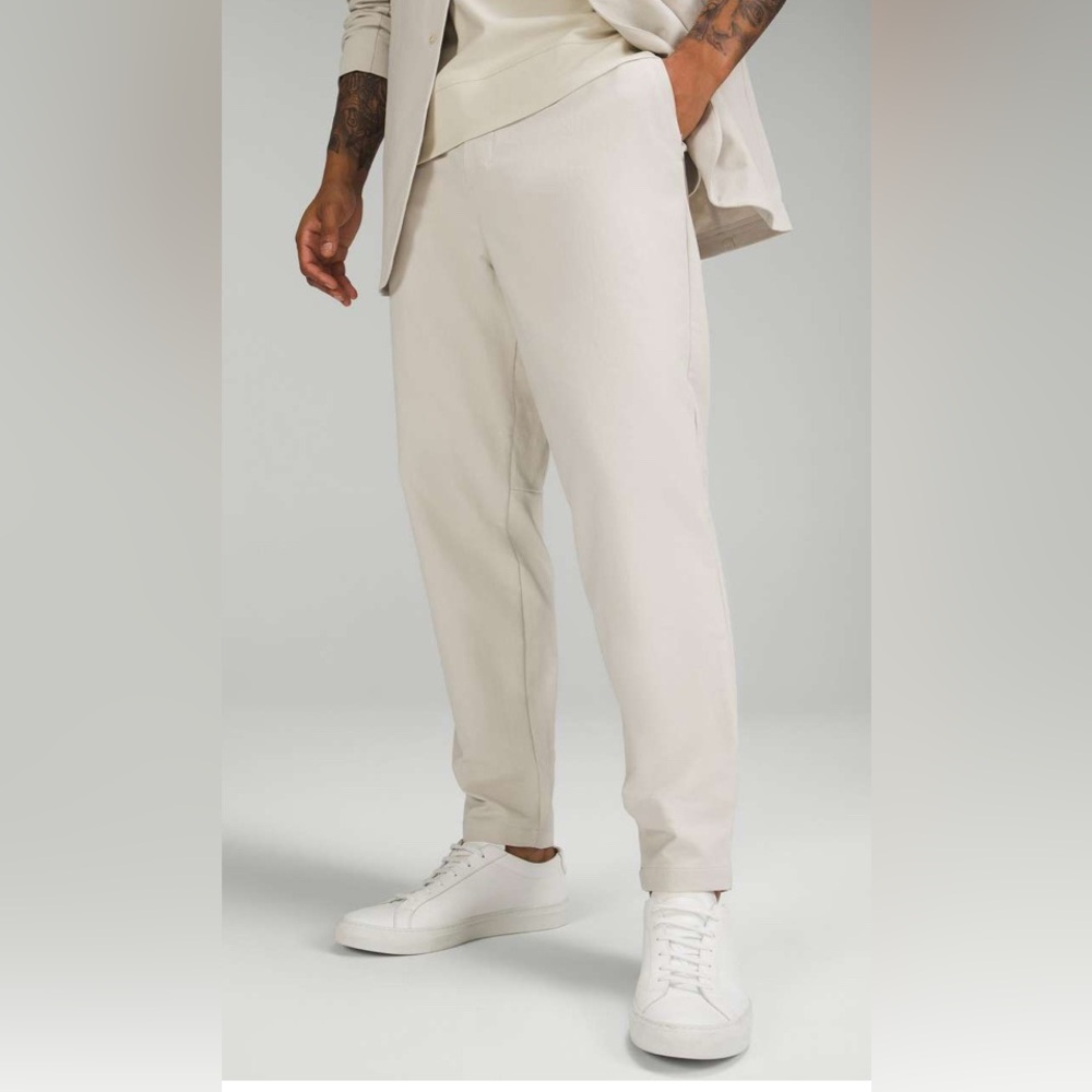 NWT Lululemon New Venture Trouser *Pique Fabric Natural Ivory